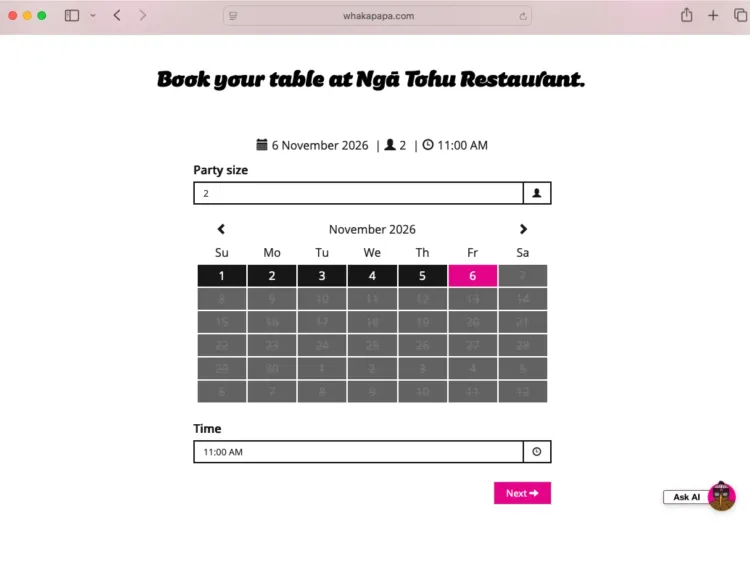 BOOK YOUR TABLE ONLINE