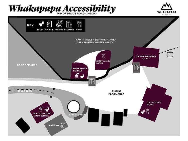 Whakapapa Accessibility Map