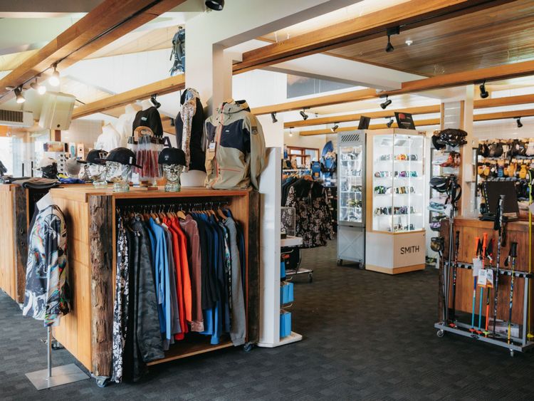 On mountain retail store