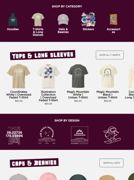 Shop Whakapapa online.